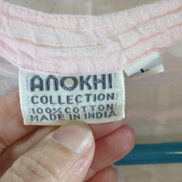 Anokhi Light Pink Sheer Cardigan - Picture 2 of 4